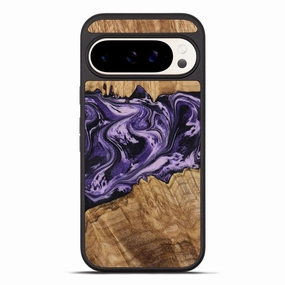 Slim Screen Protector Anti Shock Screen Pixel 10 Pro Xl Wood Phone Case - Mikael (Purple, 775670)