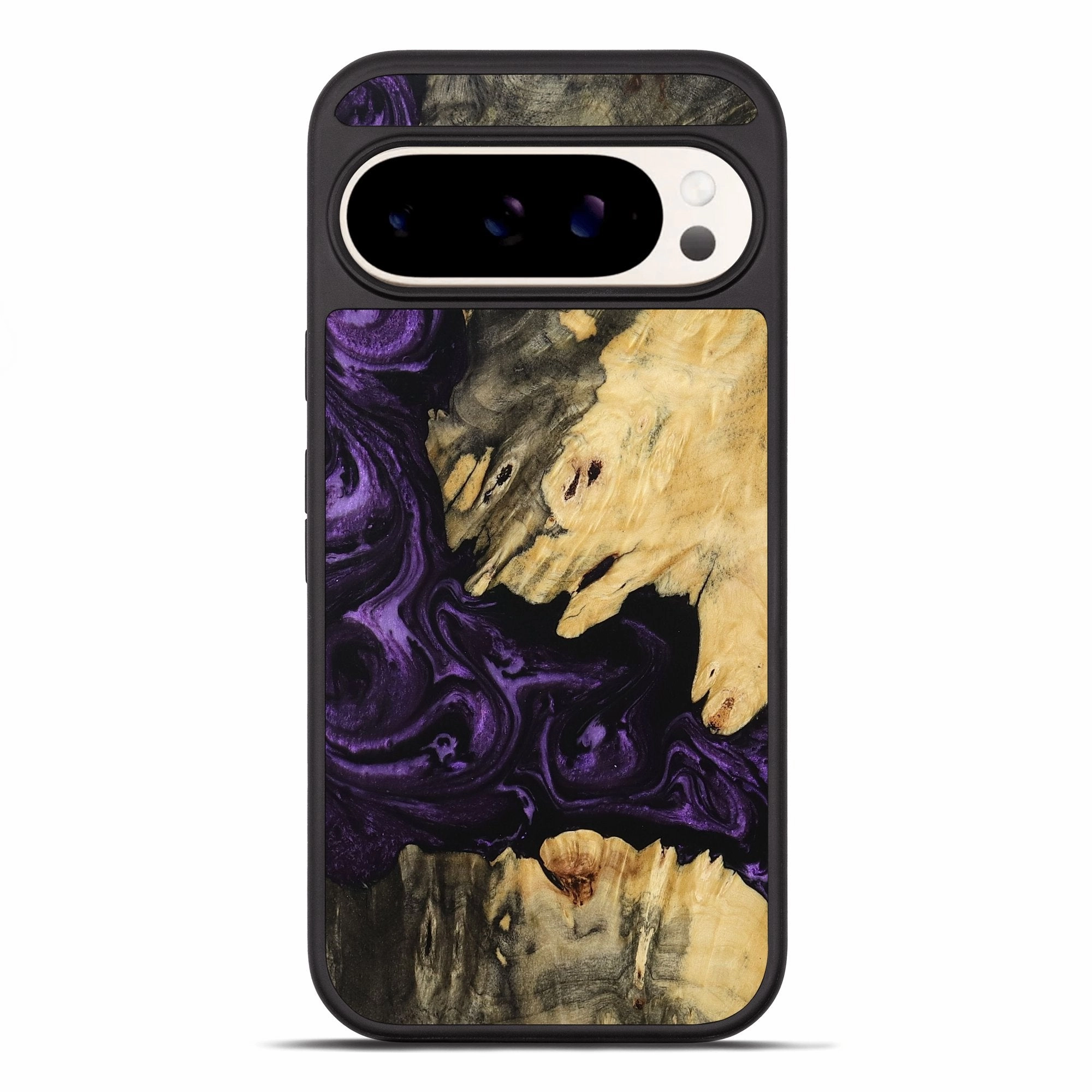 Pixel 10 Pro Xl Wood Phone Case - Herman (Purple, 769458) Bubble Free Installation