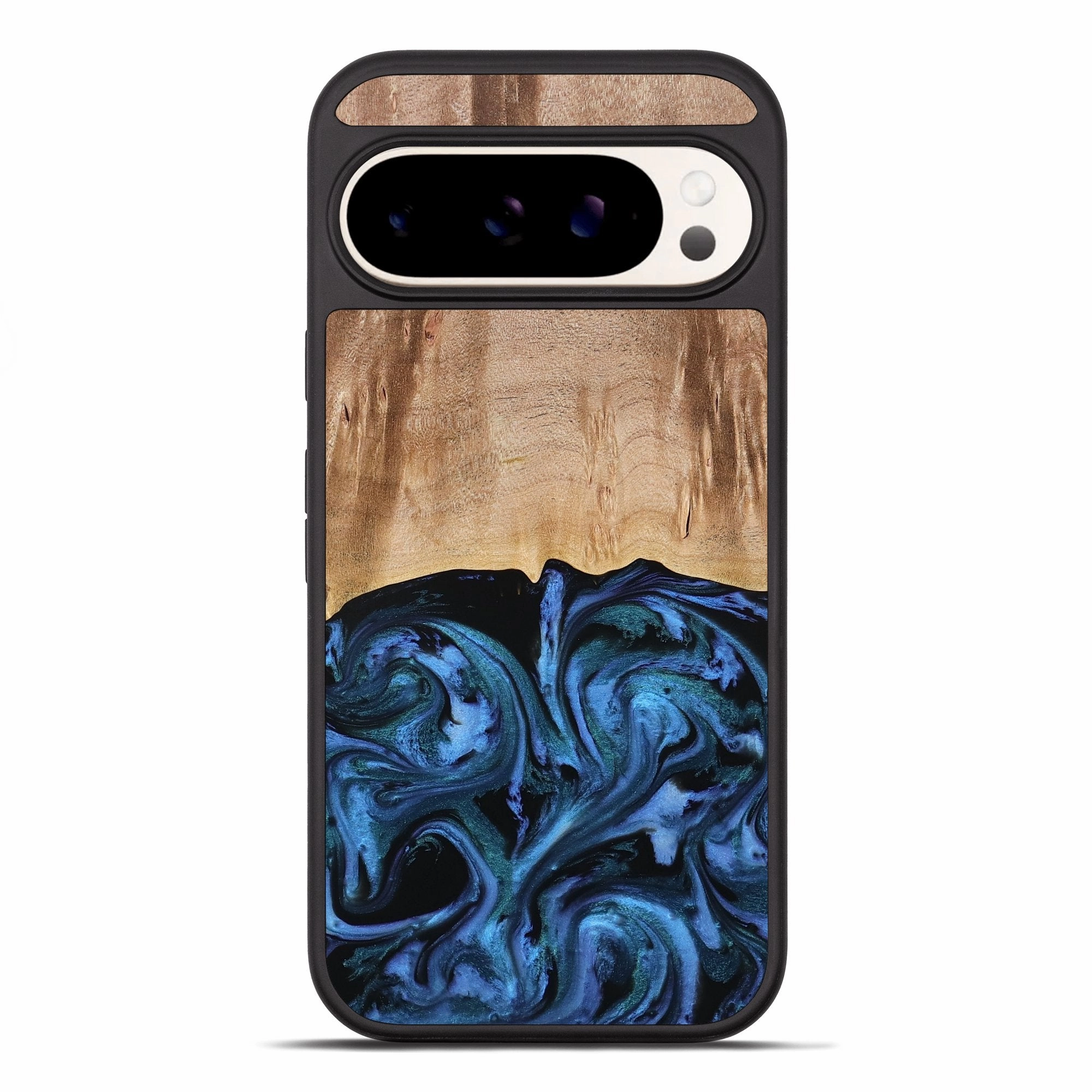 Fingerprint Resistant Pixel 10 Pro Xl Wood Phone Case - Stacia (Blue, 778027)