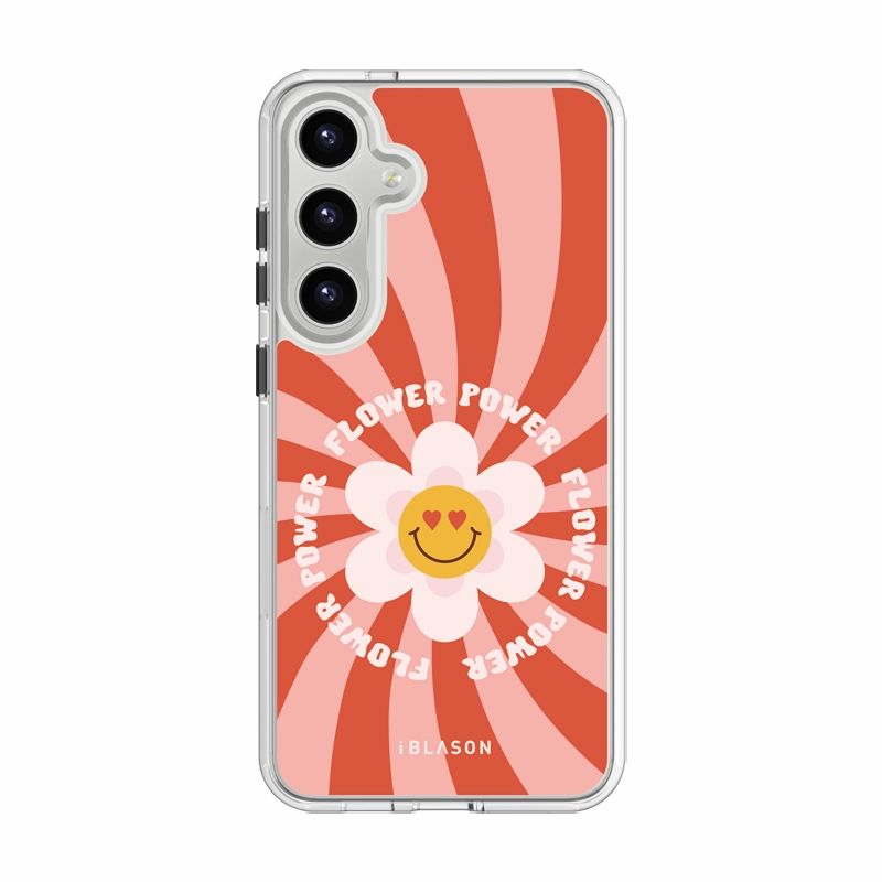 Tempered Screen Protector Galaxy S24 Plus Halo Magsafe Cute Phone Case - Retro Flower Power