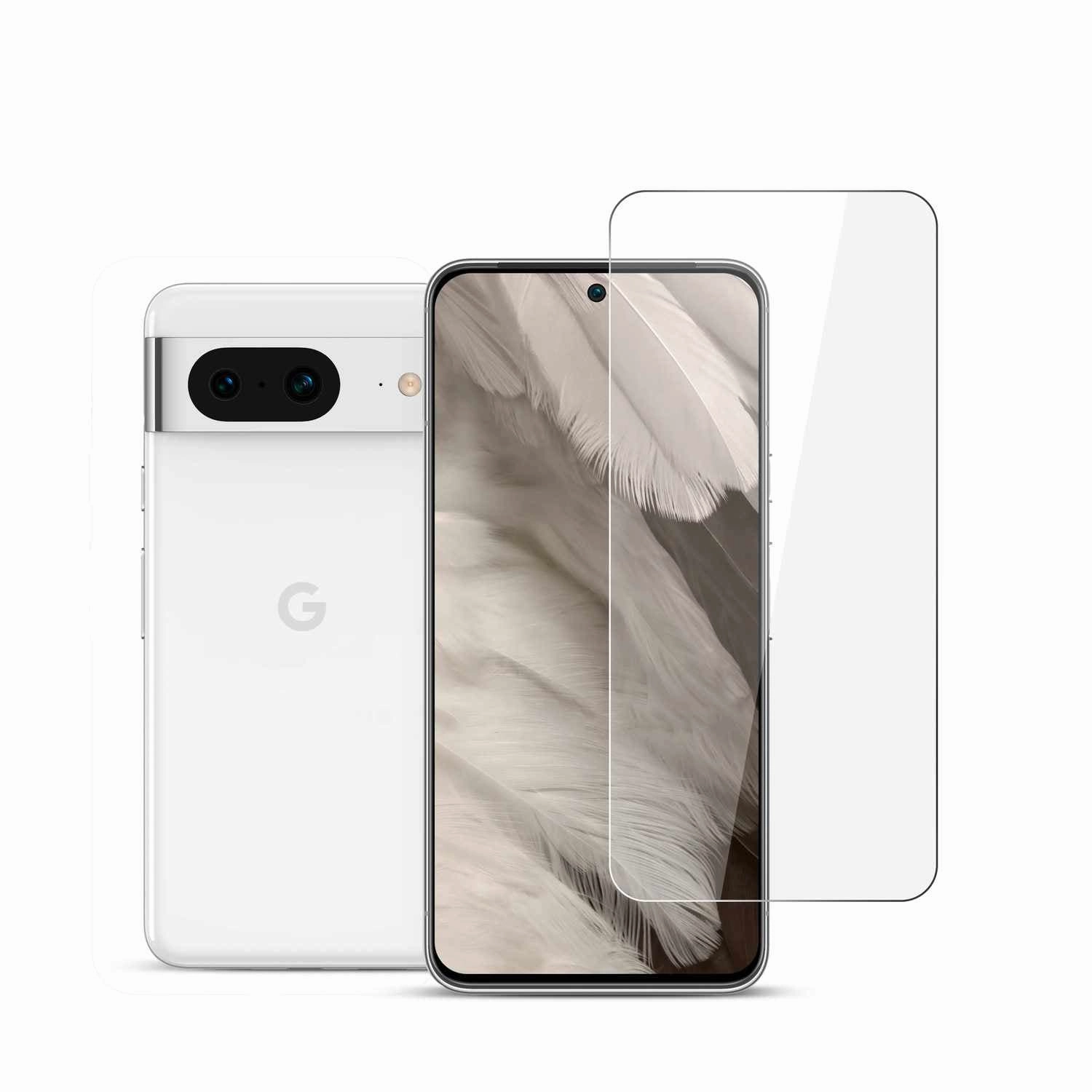 22Spgpix8 Tempered Glass Screen Protector Pixel 8 Edge Protection