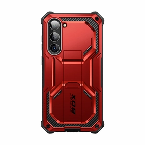 Galaxy S23  Armorbox Case - Metallic Red Scratch Protection Anti Glare Film