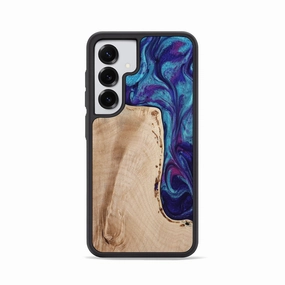 Galaxy S25 Wood Phone Case - Lottie (Purple, 773361) Anti Finger Grease