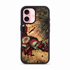 Iphone 16 Wood Phone Case - Alanna (Red, 770732) Anti Spy Film