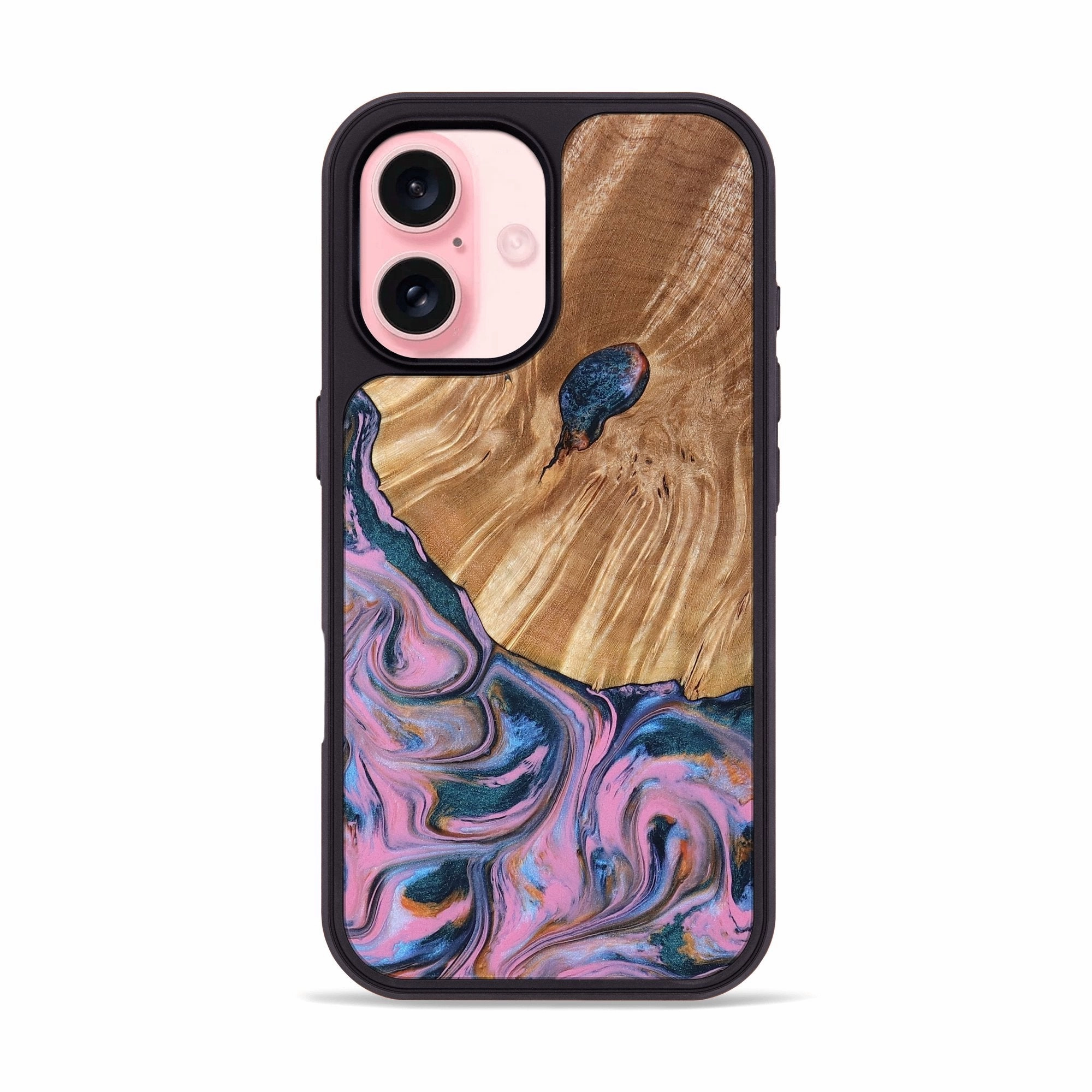 Iphone 16 Wood Phone Case - Florida (Blue, 778595) Bubble Free Installation Shatterproof Glass