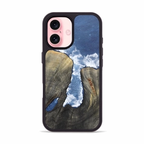Iphone 16 Wood Phone Case - Karma (Coastal, 781828) Anti Glare Film