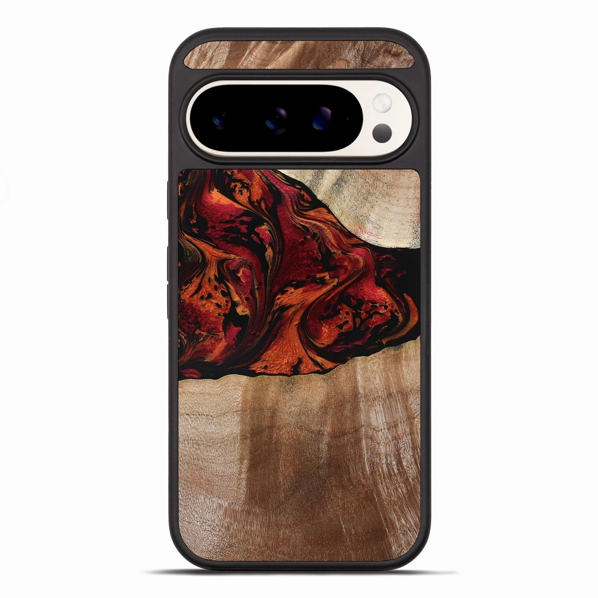 Fingerprint Resistant Screen Fingerprint Shield Pixel 10 Pro Xl Wood Phone Case - Journi (Red, 780432)