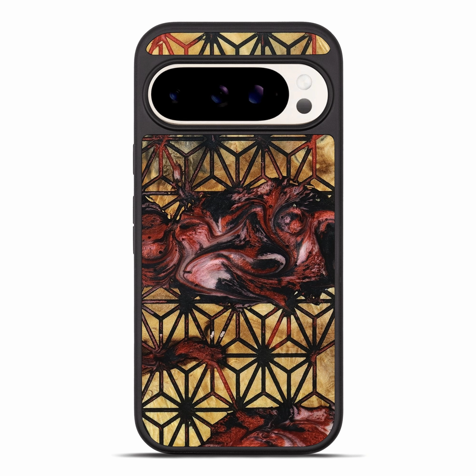 Pixel 10 Pro Xl Wood Phone Case - Onyx (Pattern, 780994) Anti Oil Film Easy Apply