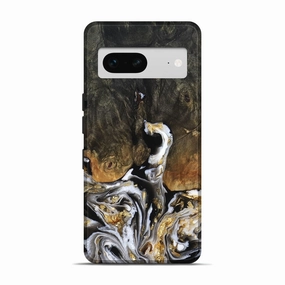 Privacy Screen Grip Friendly Pixel 7 Wood Live Edge Phone Case - Odalys (Black & White, 778146)