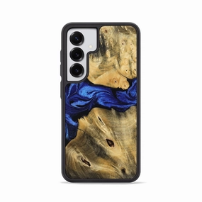 Bubble Free Galaxy S25 Wood Phone Case - Caylee (Blue, 769455)