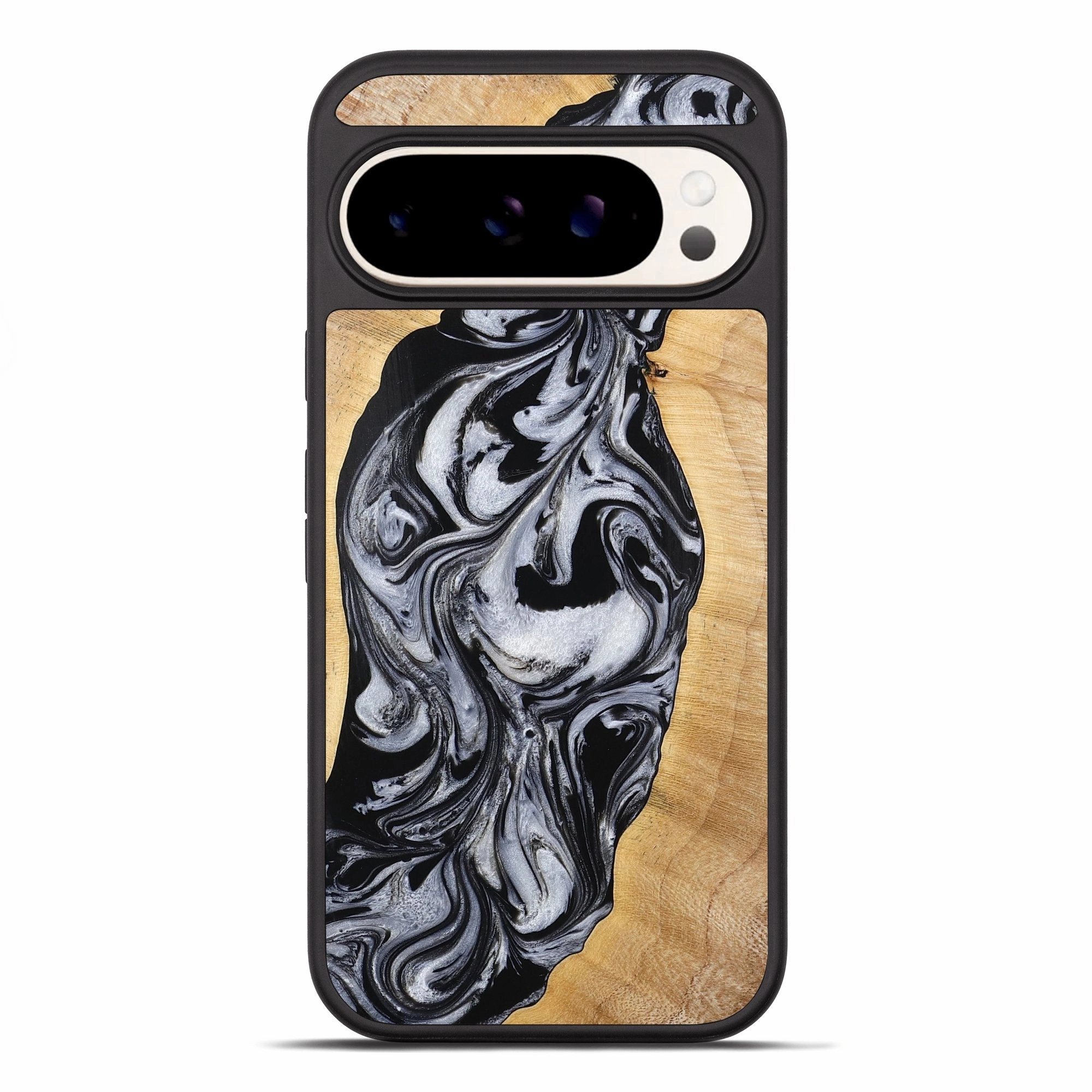 Pixel 10 Pro Xl Wood Phone Case - Alina (Black & White, 773643) Drop Protection Screen Defense