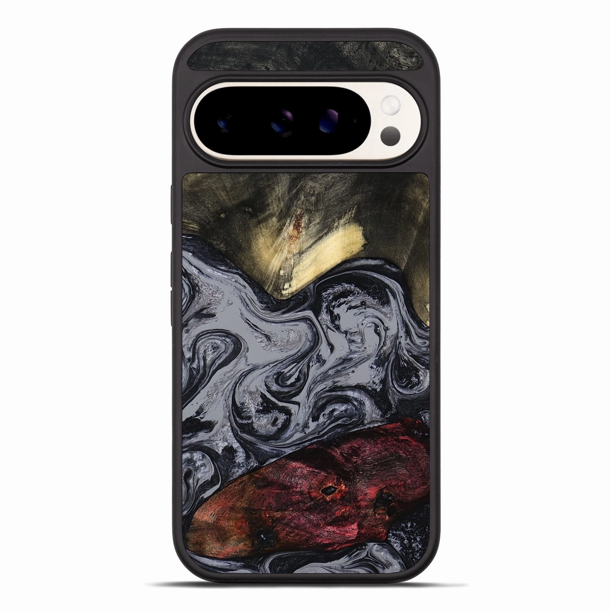 Anti Yellowing Screen Pixel 10 Pro Xl Wood Phone Case - Kelis (Black & White, 779562)