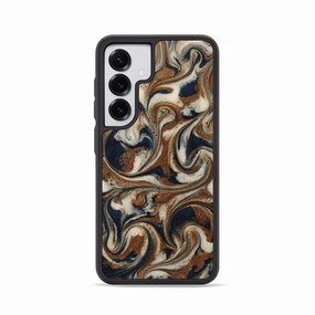 Protective Screen Galaxy S25 Resinart Phone Case - Noreen (Teal & Gold, 781054)