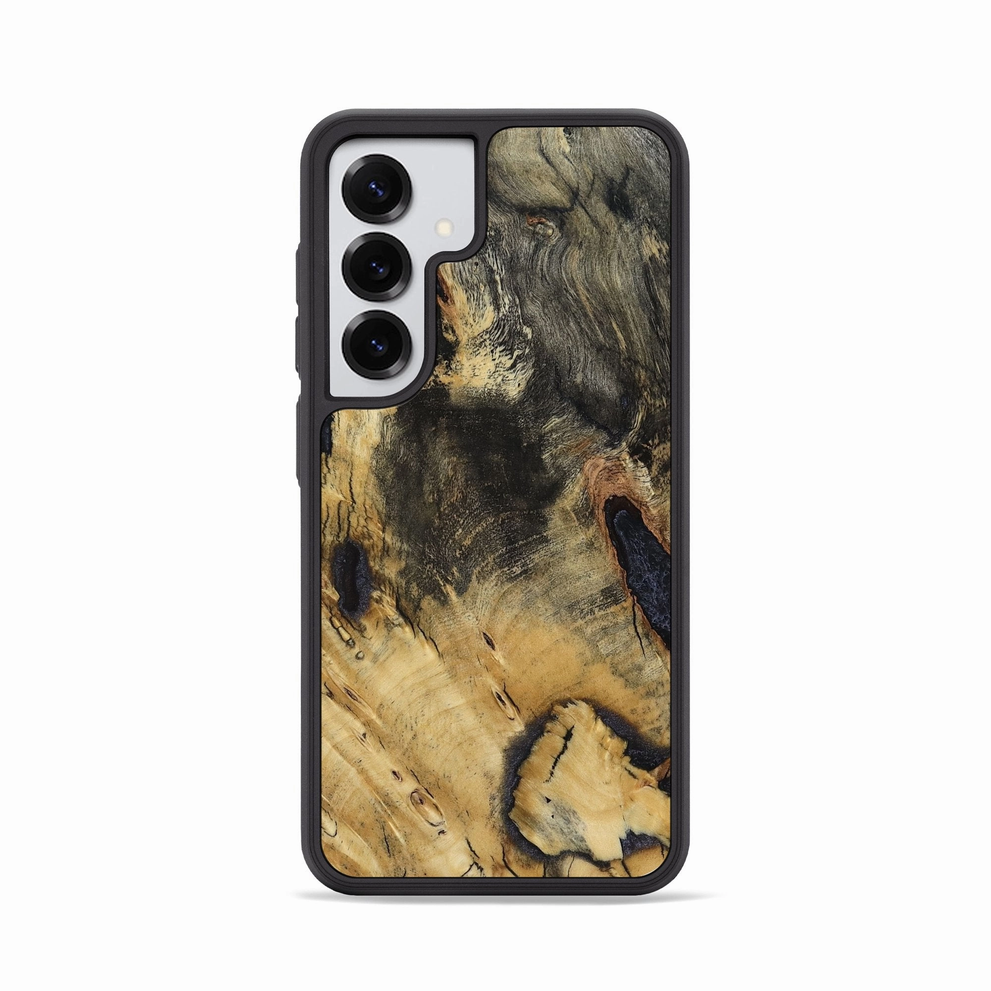 Galaxy S25 Wood Phone Case - Lolita (Wood Burl, 781324) Edge Guard Anti Fingerprint Shield