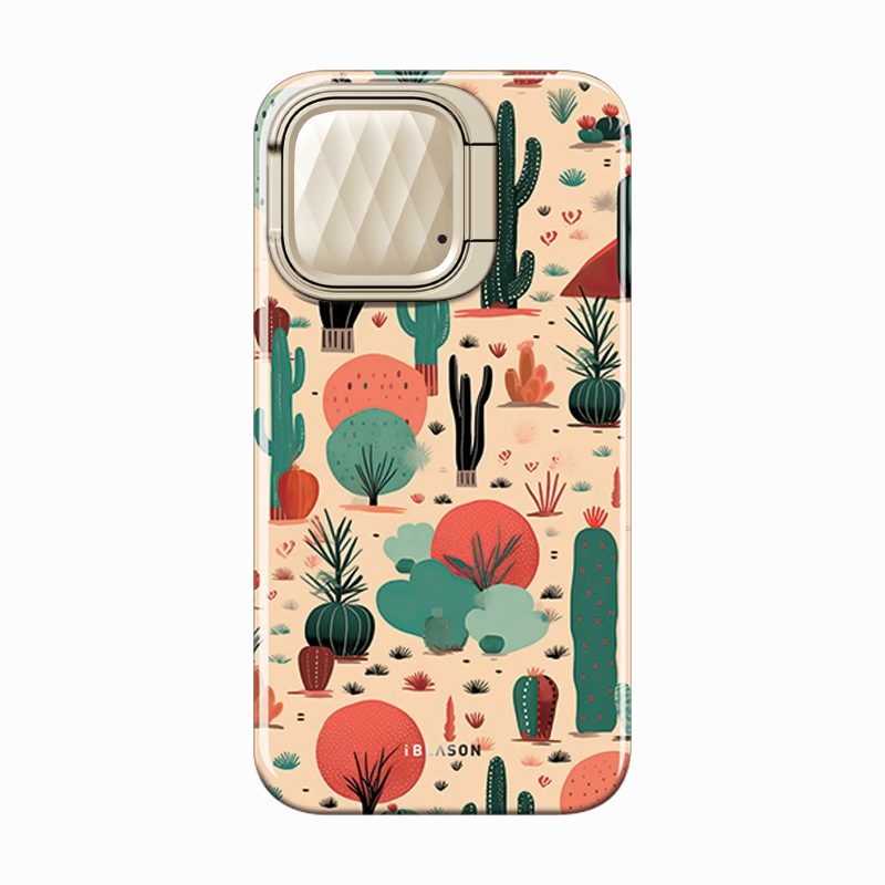 Smooth Touch Film Anti Finger Oil Coating Iphone 15 Cosmo Mag Case - Desert