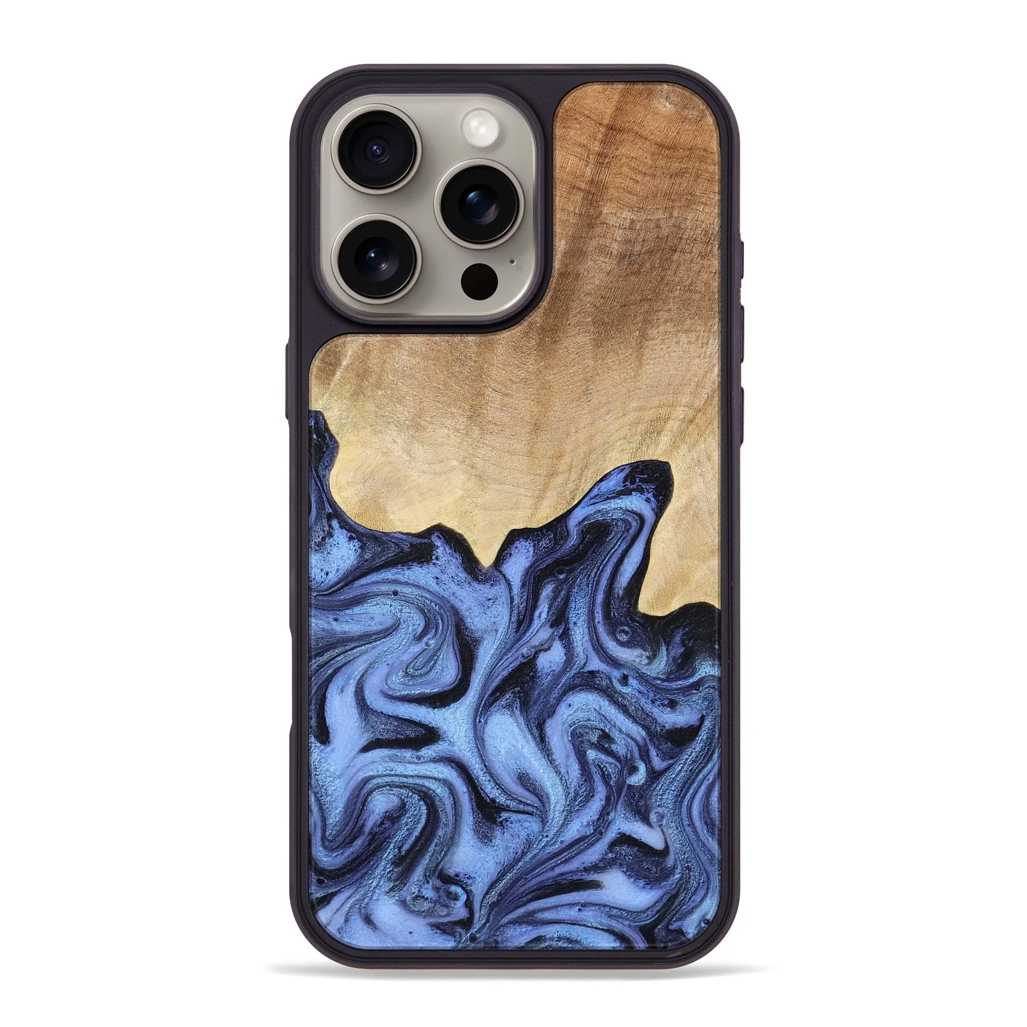Dustproof Cover Iphone 16 Pro Max Wood Phone Case - Stan (Blue, 778021)