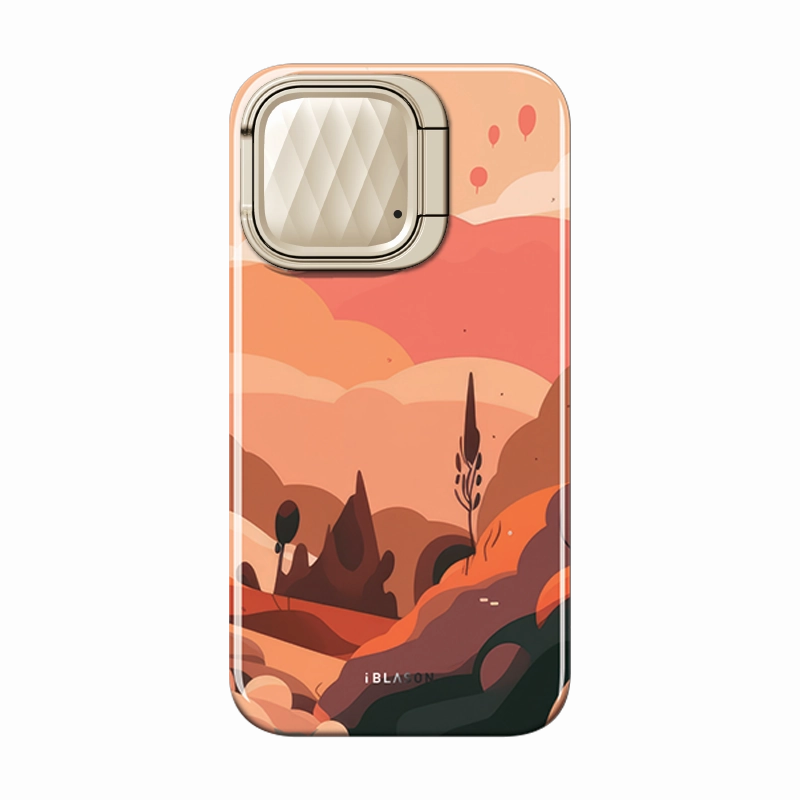 Iphone 15 Pro Cosmo Mag Case - Mountain Sunset Anti Finger Smear