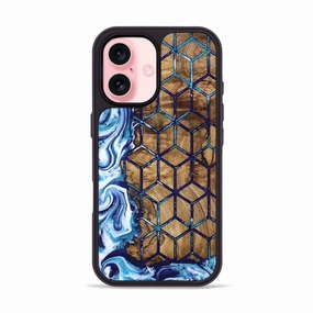 Anti Finger Oil Coating Iphone 16 Wood Phone Case - Connie (Pattern, 781709)