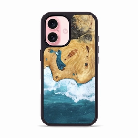 Iphone 16 Wood Phone Case - Jalynn (Coastal, 781858) Bubble Free Installation Case Friendly Glass