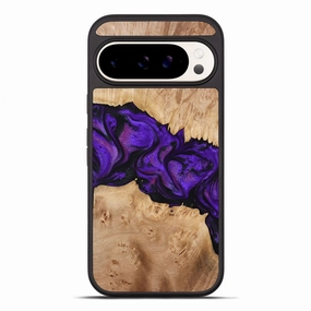 Pixel 10 Pro Xl Wood Phone Case - Jahmir (Purple, 774720) Scratch Resistant Glass