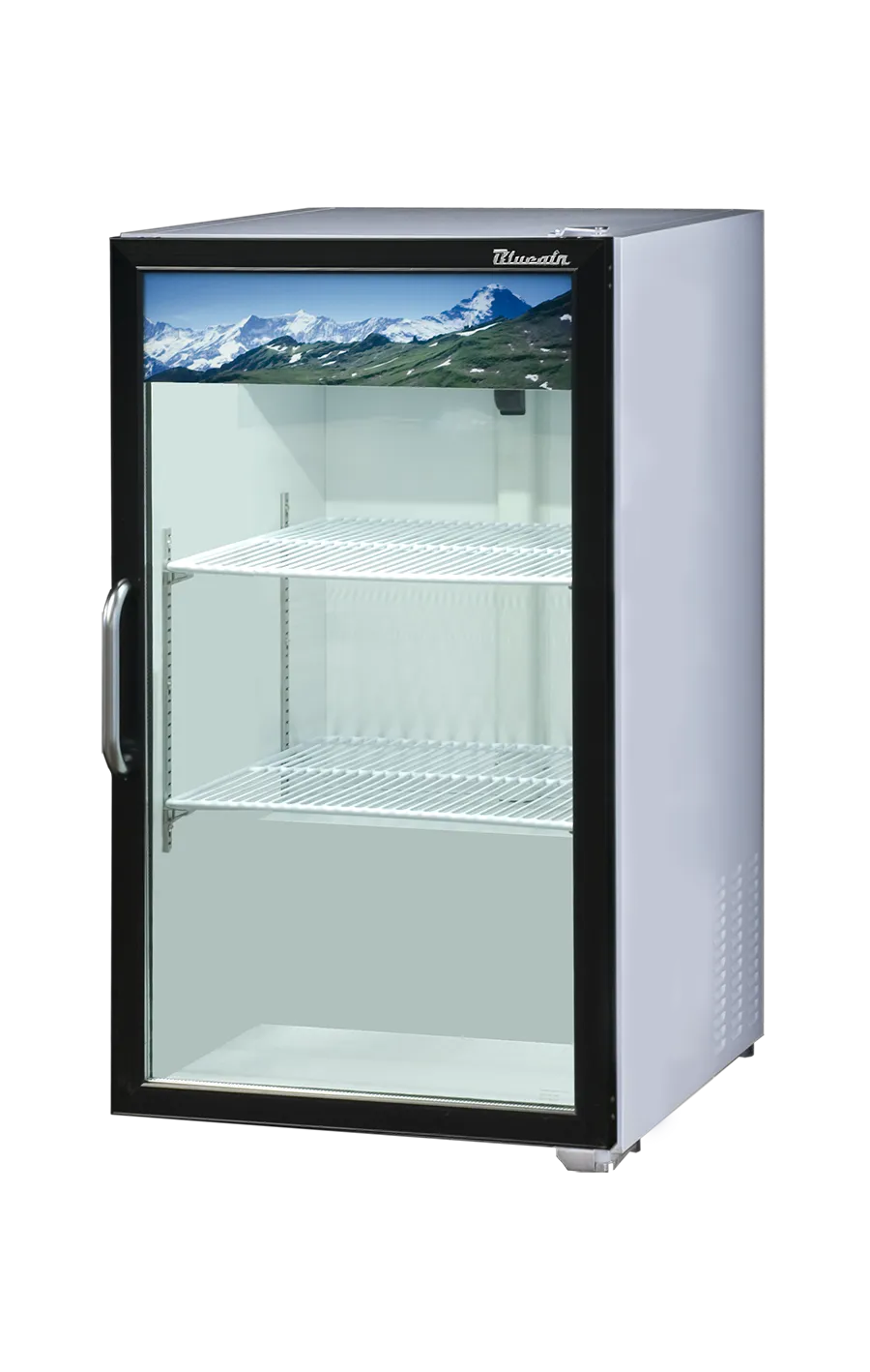 Blue Air - BAGR7W-HC, 7 CuFt. Counter Top Glass Door Refrigerator (Swing) White Side, R-290 Refrigerant