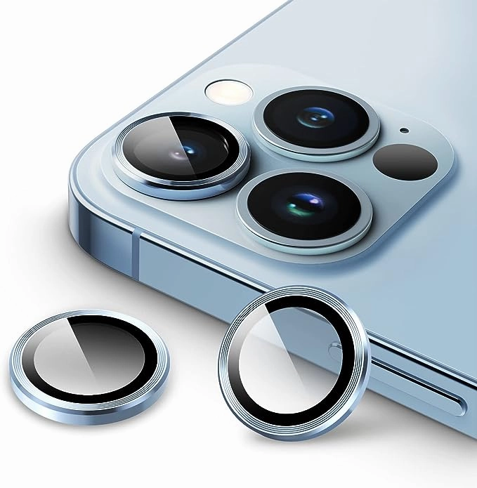 Smooth Touch Film Camera Lens Protector For Iphone 15 / 15 Plus Individual Ring Cover (Tempered Glass)