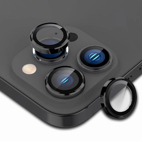 Anti Dust Easy Installation Camera Lens Protector For Iphone 16 Pro / 16 Pro Max Individual Ring Cover (Tempered Glass)