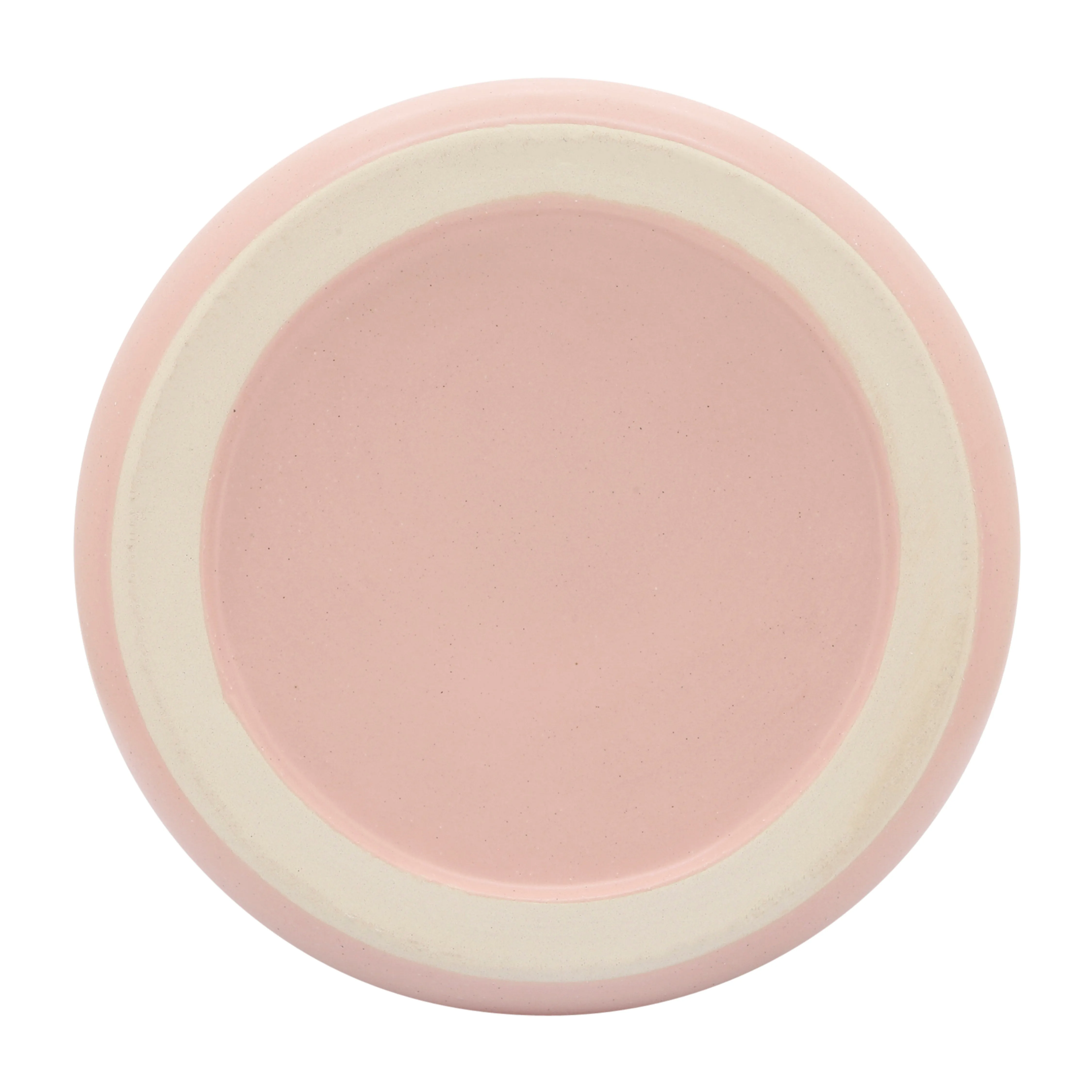 CER, 10" BIBENDUM PLANTER, DUSTY ROSE