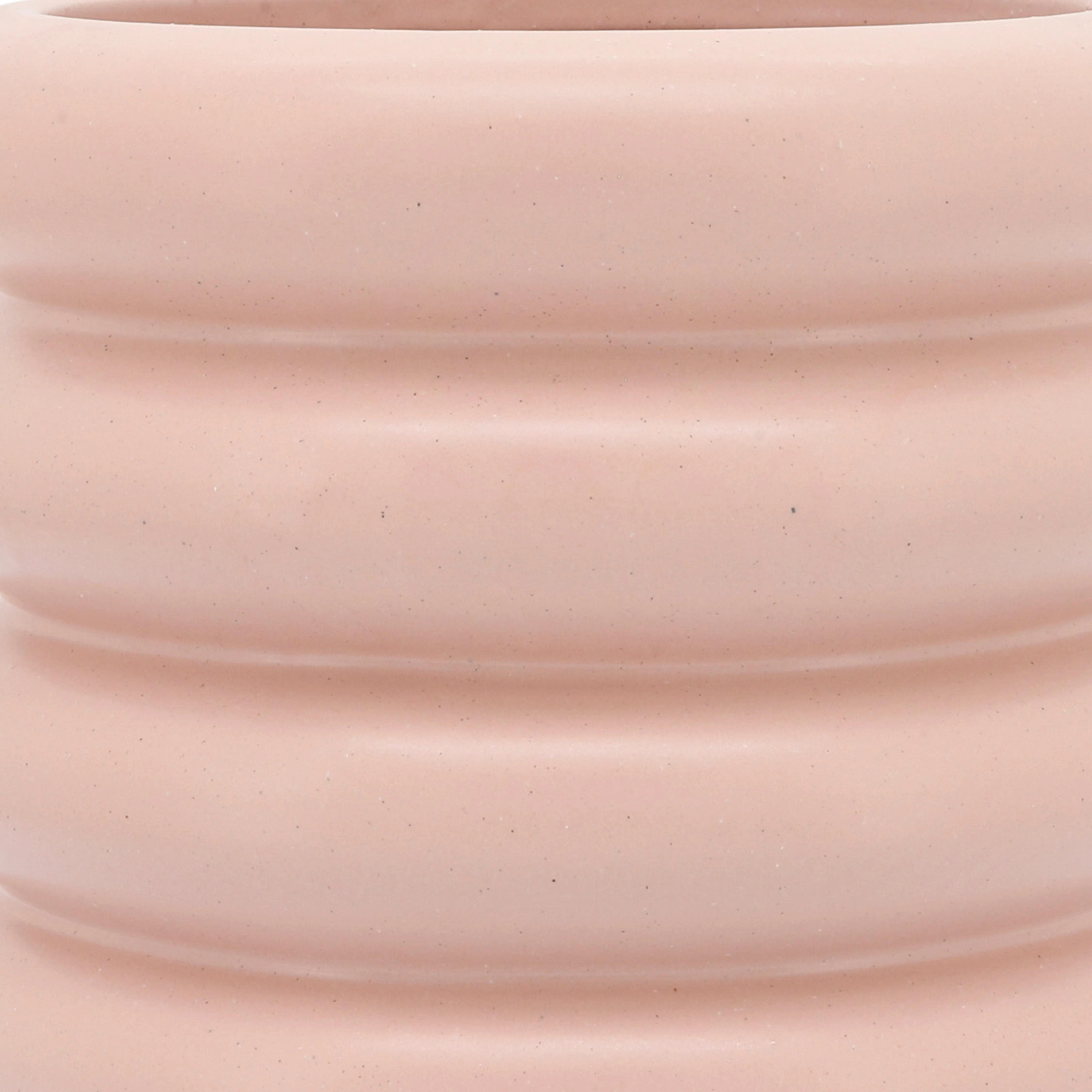 CER, 10" BIBENDUM PLANTER, DUSTY ROSE