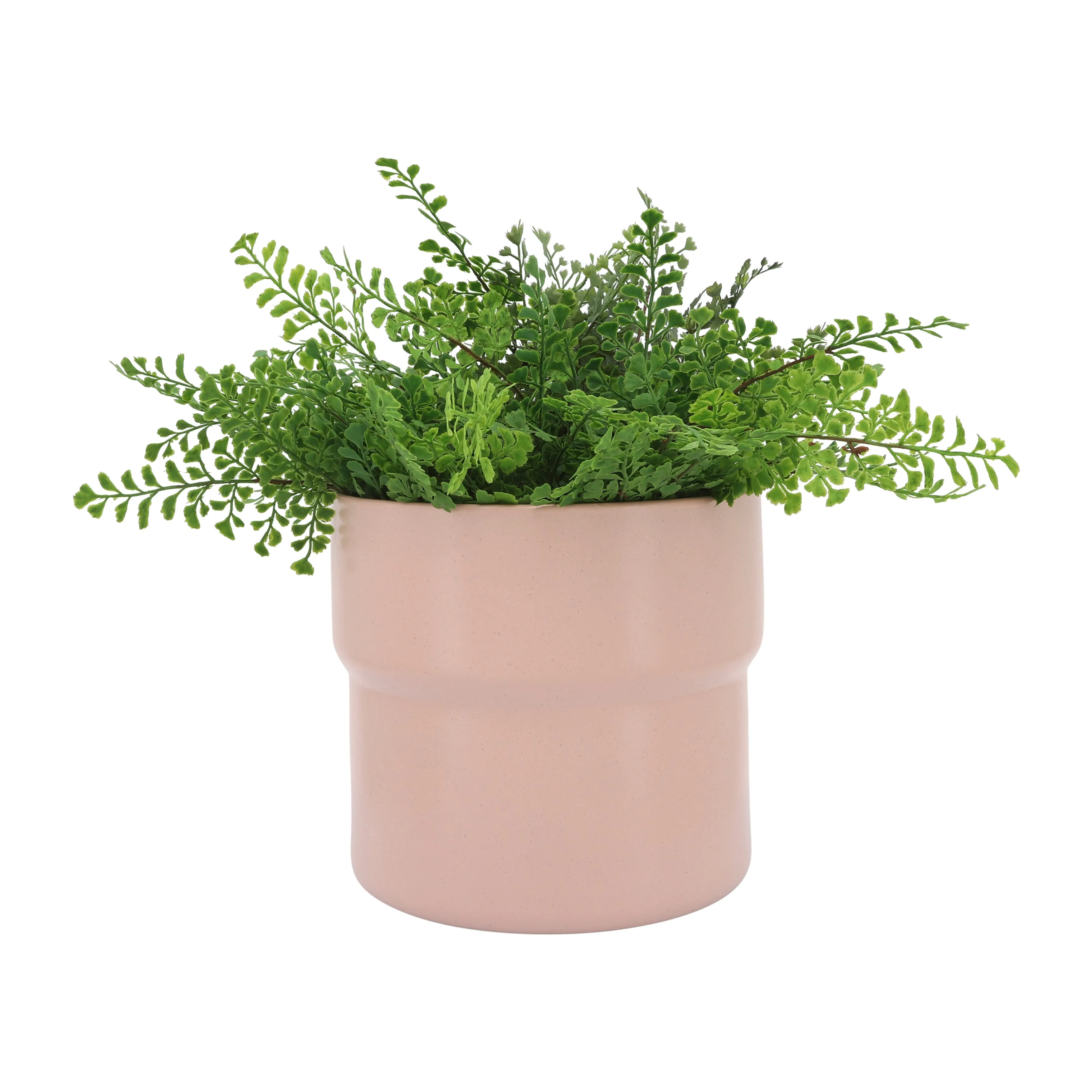 Cer, S/3 7/9/10"D Mushroom Planters, Blush