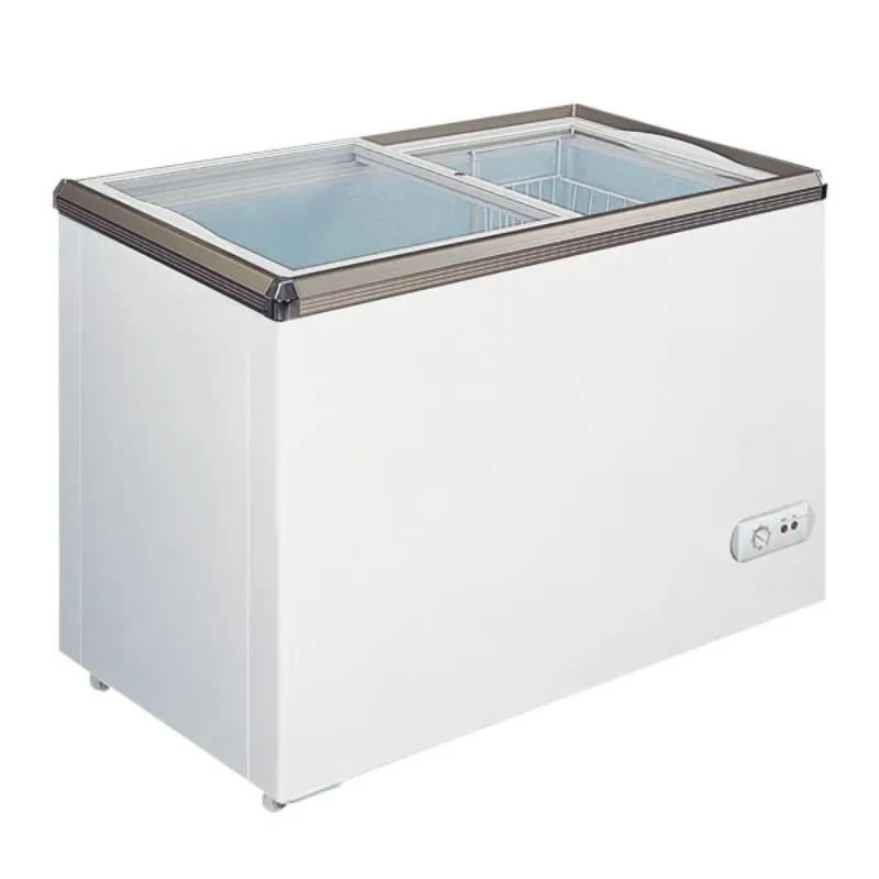 Chef AAA - FR-CN-0200, Commercial 34" Glass Door Frozen Food or Ice Cream Chest Freezer Display 7.1cu.ft.