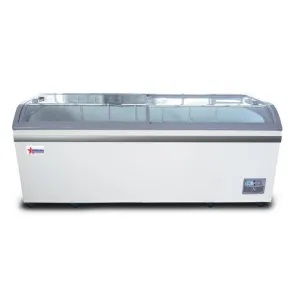 Chef AAA - FR-CN-2007, Commercial 79" Glass Door Frozen Food or Ice Cream Chest Freezer Display