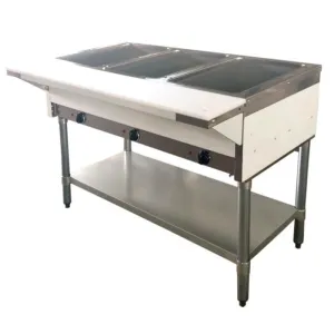Chef AAA - FW-CN-0003-H, Commercial 44" Electric Steam Table with 3 Pan Size Tray