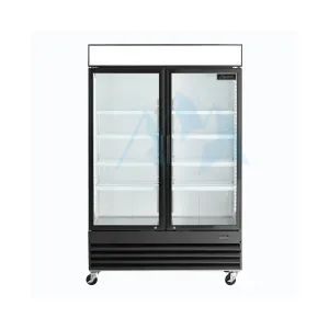 Chef AAA - GDM-41B, Commercial 48" 2 Glass Door Refrigerator 32 cu. ft.