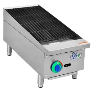 Chef AAA - KF-CB12-M, Commercial 12" Radiant Charbroiler Countertop Gas