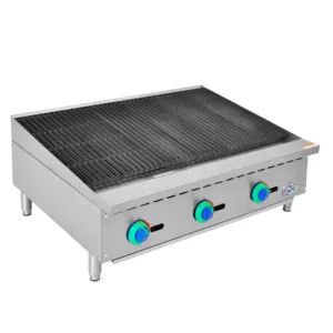 Chef AAA - KF-CB36-M, Commercial 36" Radiant Charbroiler Countertop Gas
