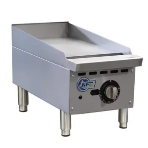 Chef AAA - KF-G12-T-P, Commercial 12" Countertop Griddle Thermostat Gas