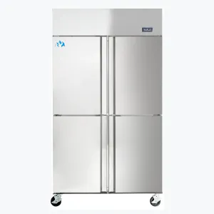 Chef AAA - SCD-880B, Commercial Half Door Dual Zone Refrigerator and Freezer Combination 32 cu.ft.
