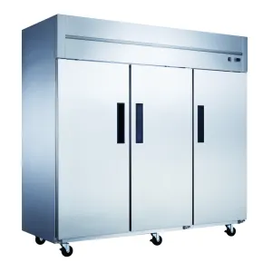 Chef AAA - T83AR Commercial 83" 3 Solid Door Reach-In Refrigerator