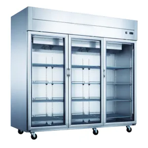 Chef AAA - T83AR-GS3 83" 3 Door Commercial Reach-in Refrigerator 64.8cu.ft. NSF