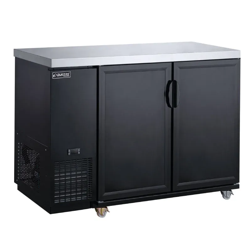 Chef AAA - TBB60-M2 Commercial 2-Door Back Bar and Beverage Cooler (Solid Doors)