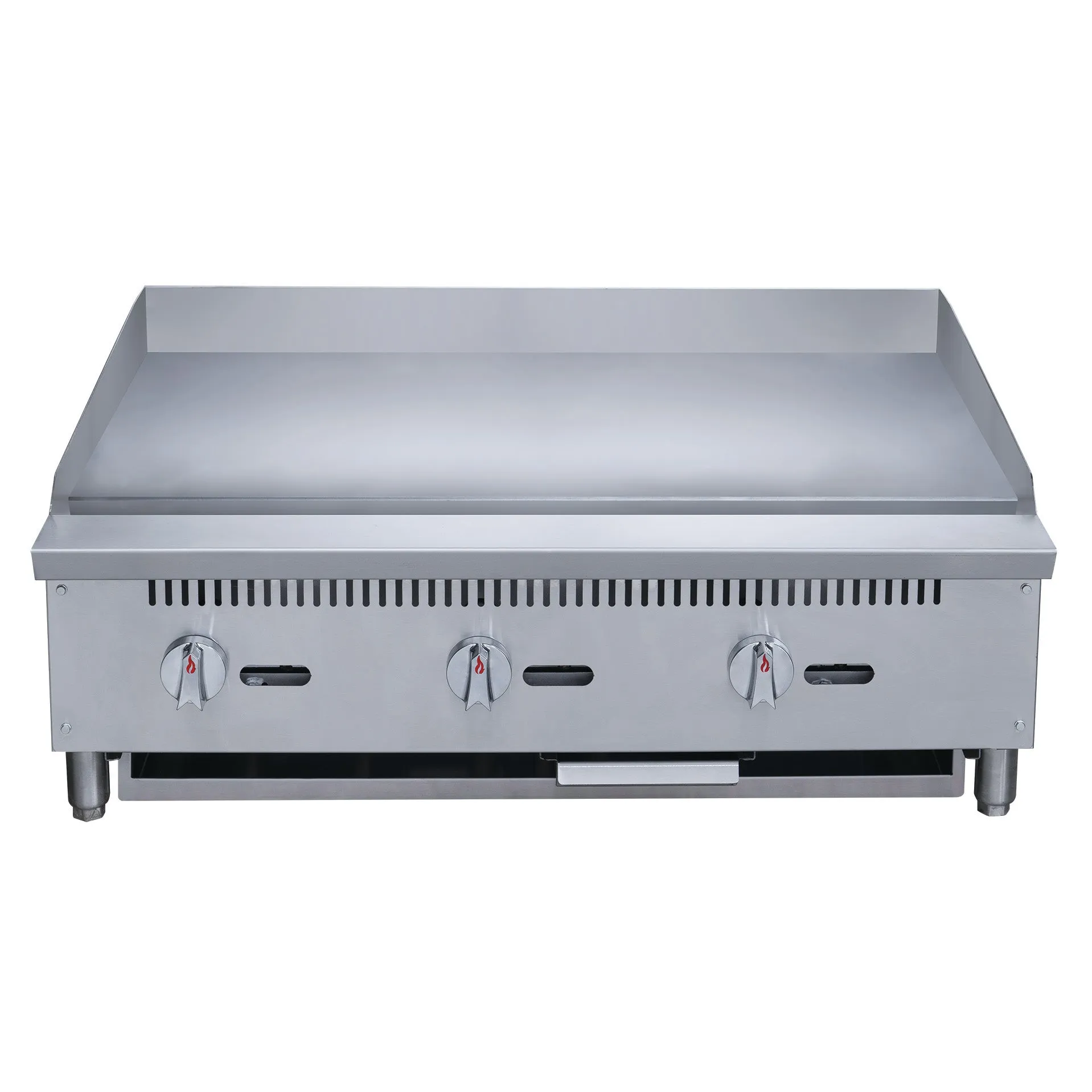 Chef AAA - TCGM36 Commercial 36 in. Countertop with Griddle with 3 Burners NG
