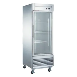 Chef AAA - TF-23BG 27" 1 Glass Door Reach-in Freezer 17.7 cu. ft.