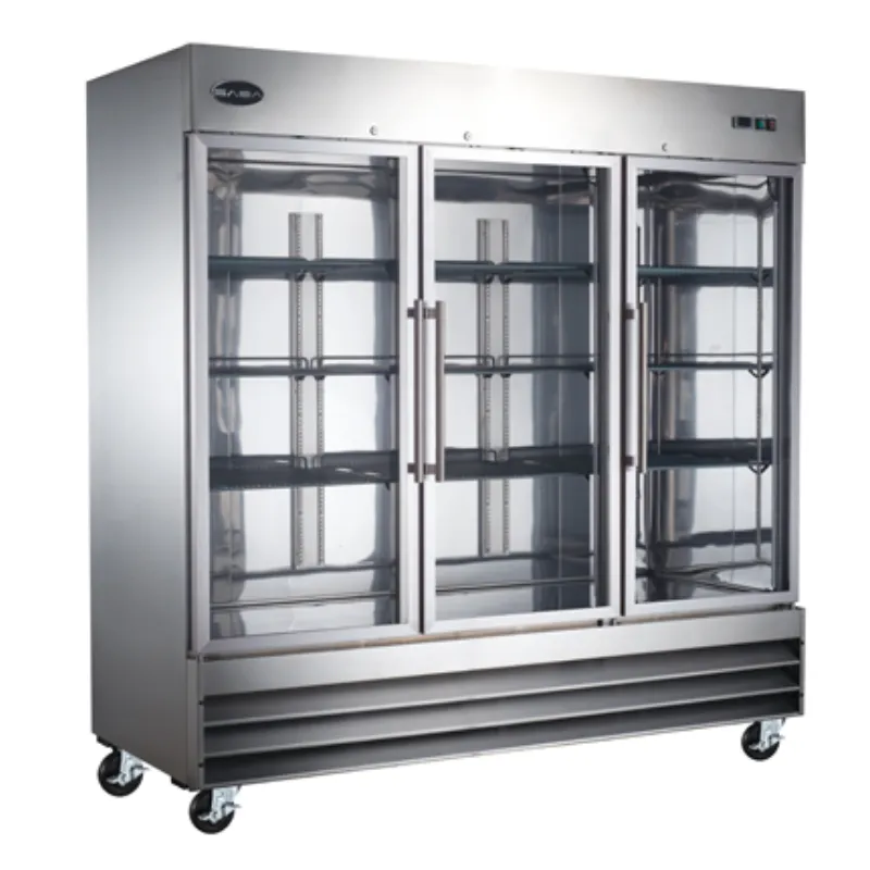 Chef AAA - Three Glass Door Reach-In Commercial Refrigerator S-72RG