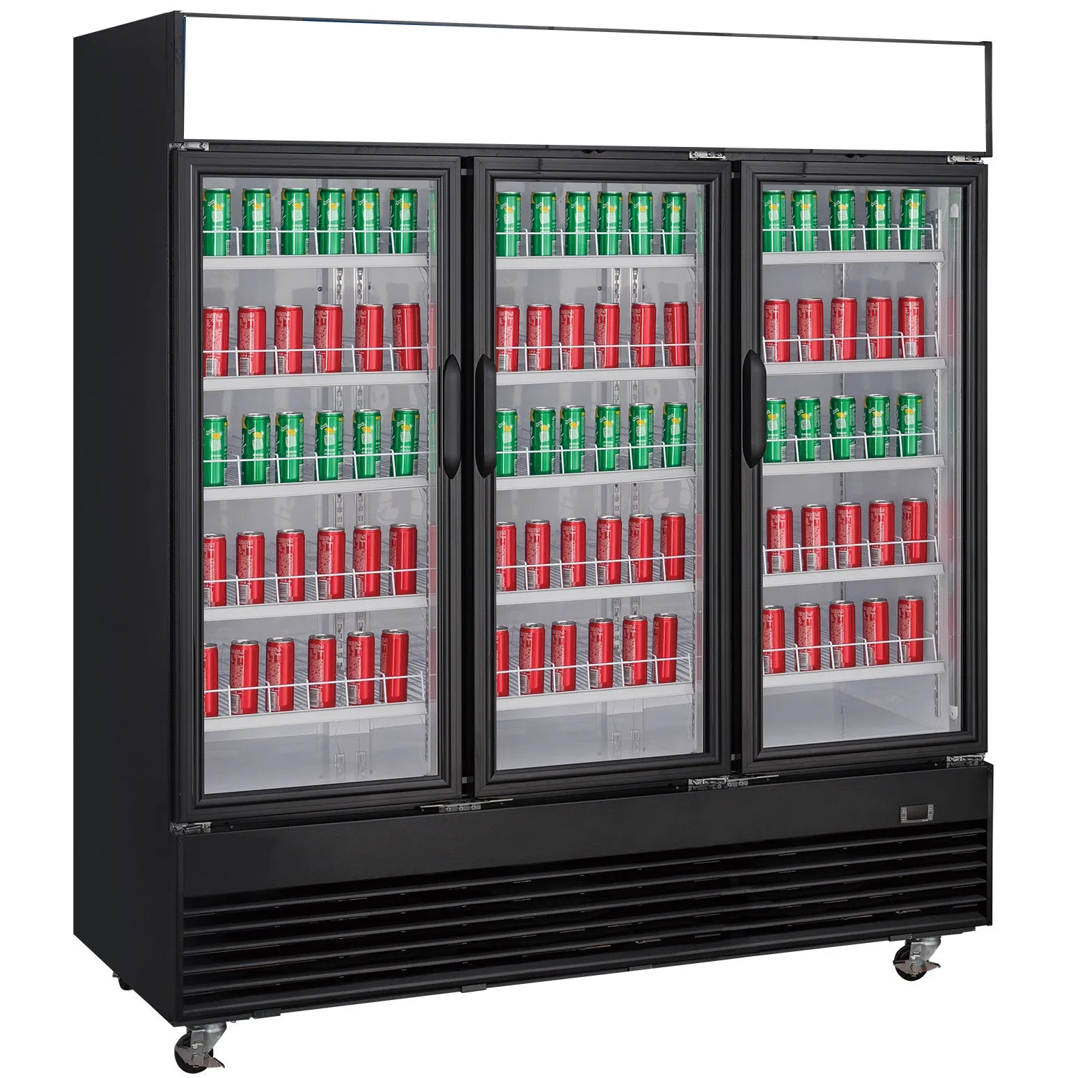 Chef AAA - TSM69R Commercial 78" 3 Glass Door Refrigerator 69.43 cu.ft.