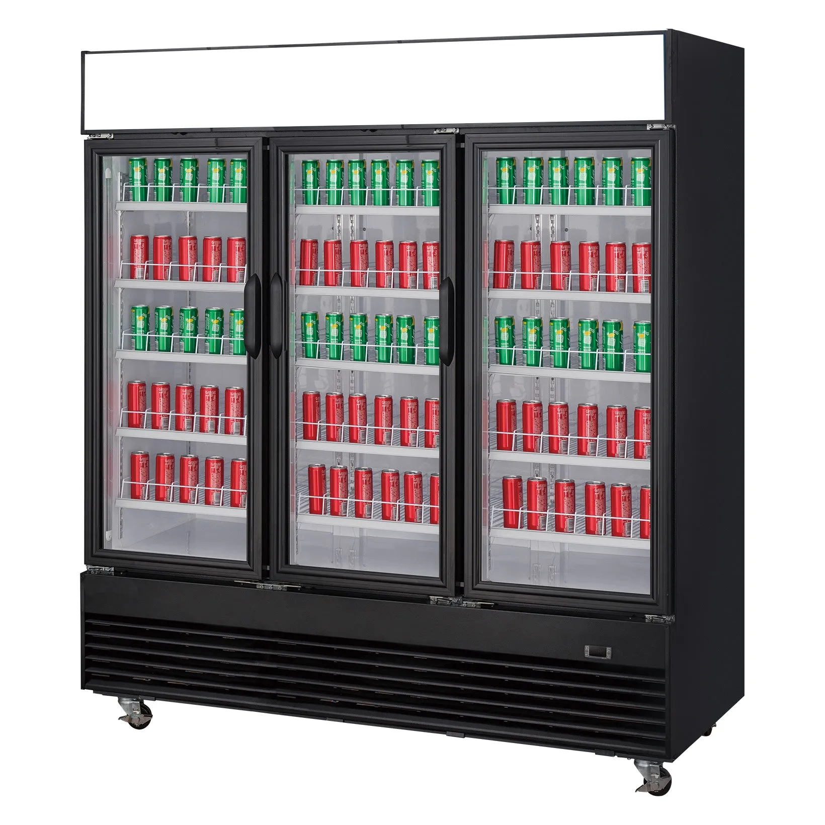 Chef AAA - TSM69R Commercial 78" 3 Glass Door Refrigerator 69.43 cu.ft.