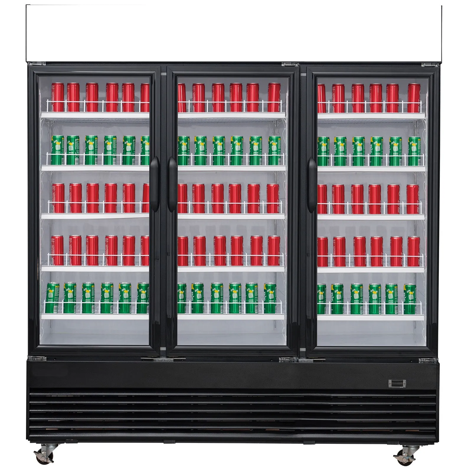 Chef AAA - TSM69R Commercial 78" 3 Glass Door Refrigerator 69.43 cu.ft.