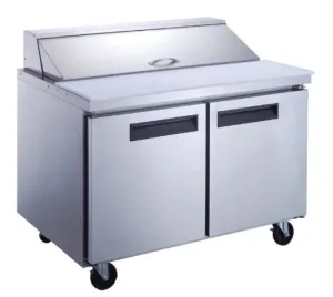 Chef AAA - TSP60 Commercial 60" 16 Pan Salad Sandwich Food Prep Table Refrigerator