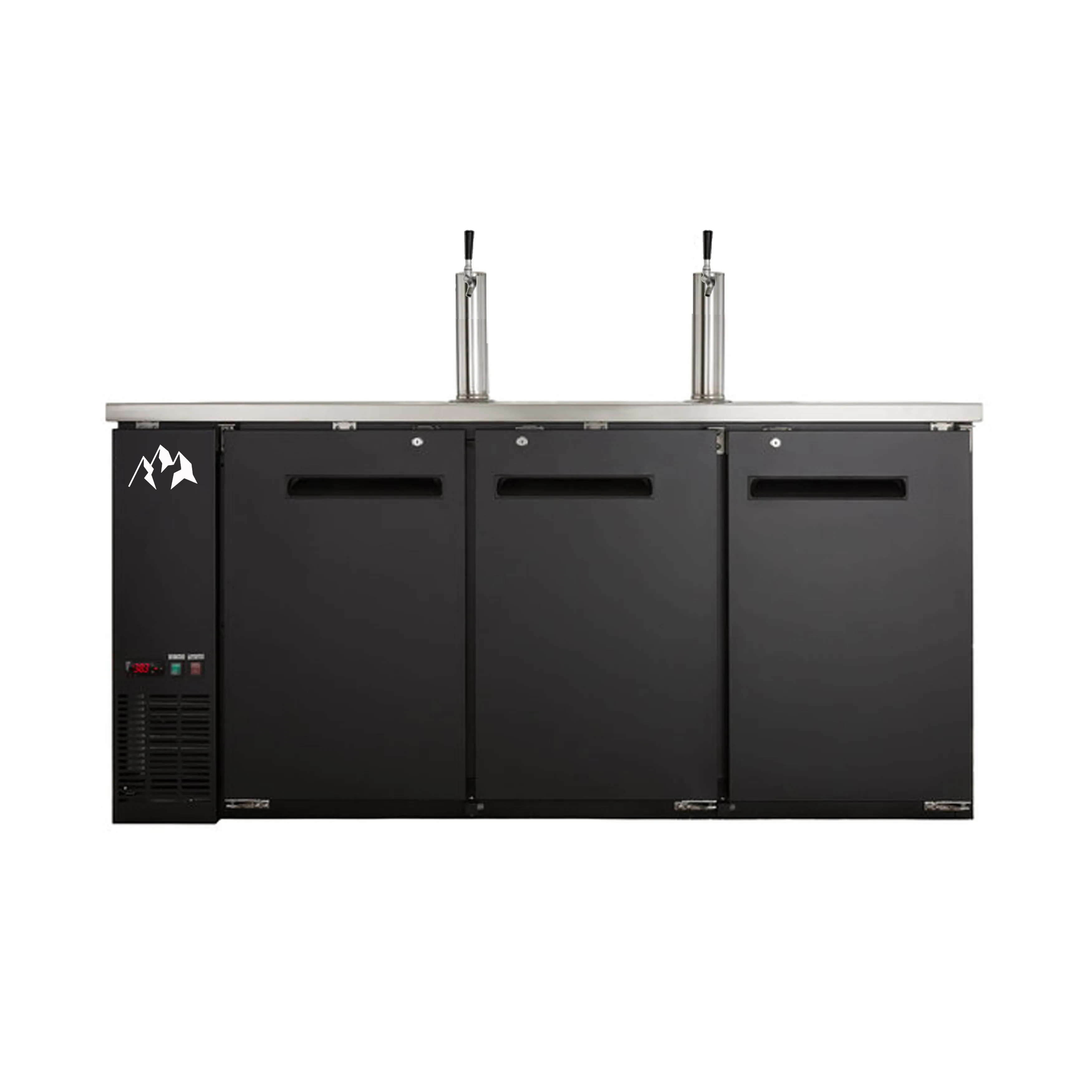 Chef AAA - UDD-72-HC, Commercial 72" Single Tap Kegerator Beer Dispenser (3) 1/2 Keg Capacity 19.6 cu.ft.