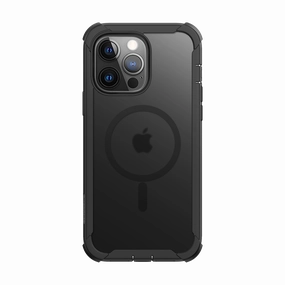 Fingerprint Resistant Screen Clayco Iphone 13 Pro 6.1" Forza Magsafe Full-Body Rugged Case With Screen Protector-Black
